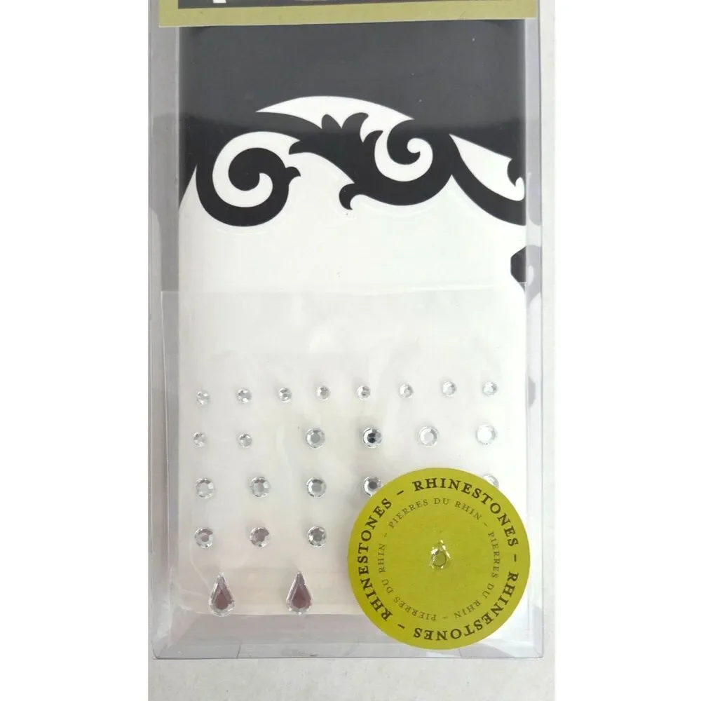 DCWV Once Upon A Wall Candelabra Peel & Stick Black Vinyl Decal Rhinestones